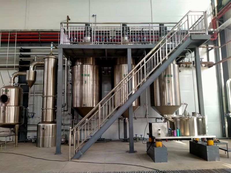 Shaanxi Baisifu Biological Engineering Co., Ltd. línea de producción de fábrica