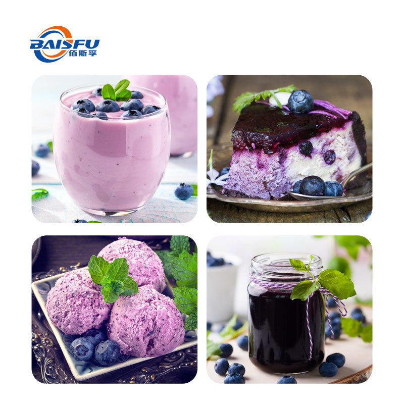 Baisfu pure natural Bilberry extract CAS 84082-34-8 Purple fine powder Containing anthocyanins for Food Additive and health supplement