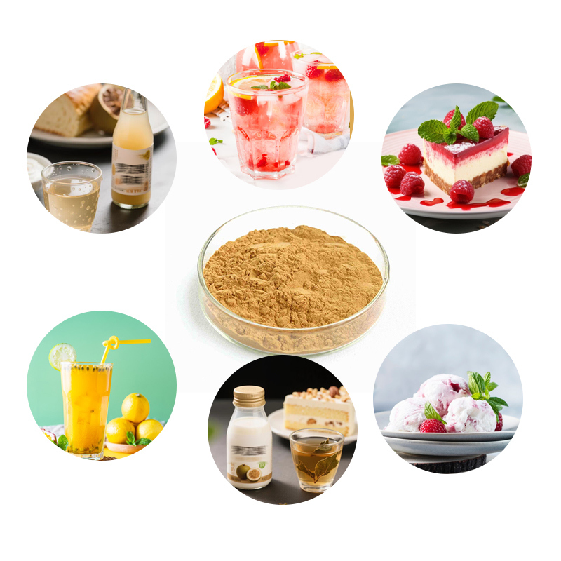 Baisfu Natural Brown Yellow Fine Powder Momordica Grosvenori Extract Mogrosides/Mogroside V for Food beverages and cosmetics