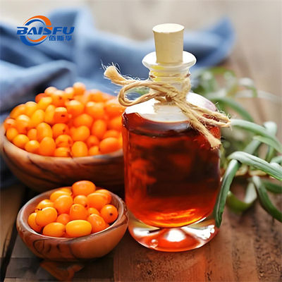 Baisfu pure Plant Extract Highly Concentrated 99% Sea Buckthorn Oil /Seabuckthorn Seed Extract Transparent light yellow liquid for Food flavoring agent and cosmetic