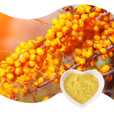 Baisfu high quality yellowish-brown powder Fructus Hippophae P.E. Flavones 10%-40% Pure natural concentrated spray-dried powder use in Food and Beverage additives